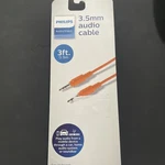 Philips Audio/video 3.5mm 3ft Cable Orange. Fixed Price $5.95.