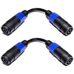 Cncess Cess-124 Speakon Female To Connector 6 Inches, Black & Blue. Fixed Price $18.99.