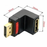 Chenyang Up Angled 90 Degree Dp Displayport Male To Female Extension Adapter. Fixed Price $9.99.