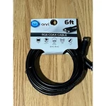Onn Rg6 Coaxial Cable 6ft Black Dual Shield 3ghz Ftype Jack For Tv Satellite Dvr. Fixed Price $9.09.