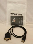 Wonlyus Hdmi To Vga Converter Cable. Fixed Price $17.59.