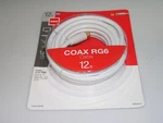 Rca 12 Ft. White Digital Rg6 Coaxial Cable Vh612whr. Fixed Price $9.99.