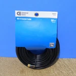 Commercial Electric 50 Ft Rg-6 Coax Coaxial Cable Black 169 947 New!. Fixed Price $9.00.