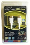 Xtreme 6' High Speed Hdmi Cable 1440p Hd 24k Gold Connectors. Fixed Price $14.95.