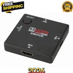 Hdmi 3 Port Switch Auto Switcher Splitter Selector Hub Box Cable Hdtv 2160p V1.4. Fixed Price $7.66.