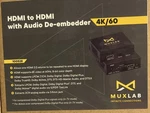 Muxlab Hdmi To With Audio De-embedder. Fixed Price $75.00.