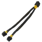 Whyhkj Cpu 8 Pin Female To Dual Pcie 2x (4+4) Male 20cm, Black,yellow. Fixed Price $12.78.