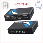 Movcle Hdmi Splitter 1 In 4 Out Full Ultra Hd 1080p 4k/2k 1x4 Port Box Hub With. Fixed Price $17.50.