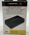 Monster Just Hook It Up 3 Way Hdmi Switch With Remote Control. Fixed Price $35.96.