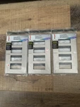 Pass & Seymour Radiant Nickel Silver 4 Gang Polycarbonate Screwless W -pack Of 3. Fixed Price $36.00.