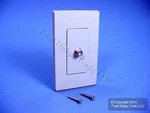 Leviton Gray Decora Wallplate Insert F-type Coaxial Cable Video Jack 80381-gy. Fixed Price $10.18.