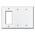 Corla Metal 3-gang Light Switch Plate Blank Cover For Un-used Rocker Toggle. Fixed Price $17.99.