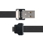 Cablecc Down Angled Usb 2.0 Type-a Male Micro 5pin Data Flat Fpc Cable. Fixed Price $7.99.