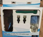 Hdmi Cable & Ties 8 Outlet Surge Screen Cleaning Kit 4 In 1 - New. Fixed Price $18.95.
