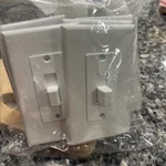 5 Pack Taymac 1-gang Pvc Decorator Wall Plate Toggle Switch Cover White Mw2570w. Fixed Price $13.50.
