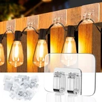 Tidyhelper 24 Pcs Christmas Light Clips, Adhesive Hooks X Large 24p, Clear. Fixed Price $9.99.