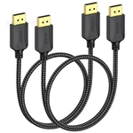 Displayport To Cable 1.5 Ft, 2-pack Thin Dp Black. Fixed Price $16.44.