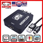 Hdmi To Rca Av Hd Converter Adapter Composite Cable Cvbs 3-rca Audio Video 1080p. Fixed Price $9.99.