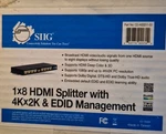 Siig 1x8 Hdmi Splitter 4kx2k & Edd Management Wth Edid Learning Ability Open Box. Fixed Price $45.00.