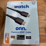 Watch Onn Premium High Speed Hdmi Cable, 12 Ft, Black 4k Hdr. Fixed Price $10.00.