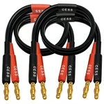 Cncess Cess-037-1f 12 Awg Silicone Speaker Cable, Banana Plug 1 Foot, Black. Fixed Price $17.18.