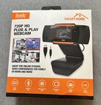 Itek Smart Home Hd 720p Plug And Play Webcam W/ Built-in Microphone - 30fps. Fixed Price $13.25.