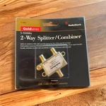 Radio Shack Gold Series 2-way Splitter/combiner Part 5-1100mhz. Fixed Price $11.20.