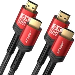 Jsaux 8k Hdmi 2.1 Cable 2-pack (6ft) Ultra High Speed 48gbps Braided Cord. Fixed Price $20.00.