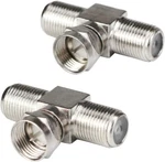 F-type Rg6 Coax Cable Splitter Combiner Adapter Connecter For Tv Video, 2pcs. Fixed Price $8.28.