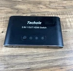 Techole Hdmi 3 In 1 Out Switch Splitter Port Aluminum. Fixed Price $14.95.