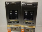 2 Pack Ge 6ft Ultra Pro Premium Hdmi 4k Ultrahd High Speed Cable & Ethernet. Fixed Price $12.00.