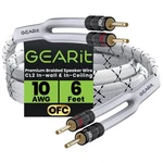 Gearit 10awg Speaker Cable Wire With Gold-plated Banana Tip 6 Feet, White. Fixed Price $35.22.