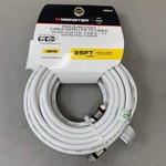 Monster Rg6 Quad Coax Satellite Tv Cable 25ft White 140033-00. Fixed Price $22.40.