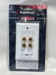 Radio Shack 400-0983 Gold-plated 4-terminal L/r Speaker Wall Plate New. Fixed Price $9.99.