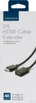 Insignia 3' Hdmi Cable Extender Black Flexible Extension. Fixed Price $15.89.