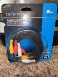 Commercial Electric 6 Ft. Audio And Video Cable With Rca Plugs Nip New. Fixed Price $11.99.
