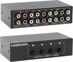 Chunghop 4 In 2 Out Composite Av Switcher 3 Rca Video Audio Switch. Fixed Price $18.06.