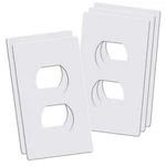 Aadniee Screwless Duplex Wall Plates, 1-gang Child Safe 1 Gang, White. Fixed Price $14.52.