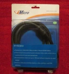 Imicro St-vga / M10 Svga Hd15 Male To 10 Feet Exten Cable 10ft. Black New. Fixed Price $14.85.