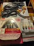 Rca Home Theater T03av Audio/video Cables 3 Ft + 4 Banana Plugs 6 3ft. Fixed Price $39.00.