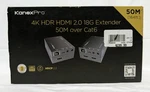 Kanexpro 4k Hdr Hdmi 2.0 Over Cat 7/6/5e Extender Set (18 Gb/s) - New. Fixed Price $79.85.