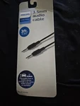 New Sealed Pkg Philips Audio/video 3.5mm Black Audio Cable For All Brands 3 Feet. Fixed Price $4.88.