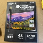Sanus 4k/8k Dyanamic Hdr 48 Gbps (2m/6.56 Feet) Sal-21hdmi2. Fixed Price $7.99.