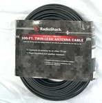 Radio Shack 300-ohm Tv Twin-lead Cable 100 Ft Low-loss Foam 20 Ga Copper. Fixed Price $49.00.