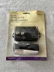 Radioshack Tv Vcr Fm Amplifier 2-way Splitter Cat No: 15-1118b. Fixed Price $7.99.