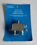 Radio Shack Archer 2-way Coaxial Splitter Combiner 15-1141e 75-ohm 2x Tv Vcr Fm. Fixed Price $6.99.