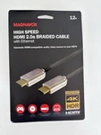Magnavox High Speed Hdmi 2.0a Braided Cable With Ethernet 12ft. Fixed Price $8.00.