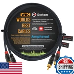 Gotham Gac-4/1 Star-quad Rca Audio Interconnect Cable 3ft Black Rose Gold Connec. Fixed Price $76.41.