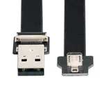 Cablecc Down Angled Usb 2.0 Male To Micro 5pin Data Flat Slim Fpc Cable. Fixed Price $7.99.