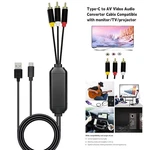 Usb C To Rca Av Cable Composite Video Audio Adapter For Vcr Dvd Projector Phone. Fixed Price $29.99.